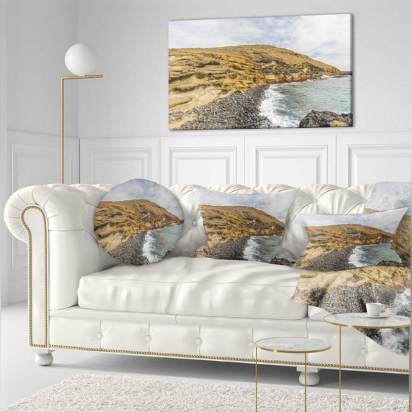 Peninsula Going Beyond The Horizon Contemporary Art Canvas, 40"x 20" - Picture 2 of 5